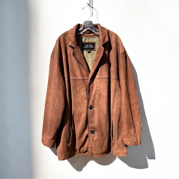🌻VINTAGE Wilson's Leather x Pelle Studio HEAVYWEIGHT Brown Leather Jacket XXL - Picture 1 of 12